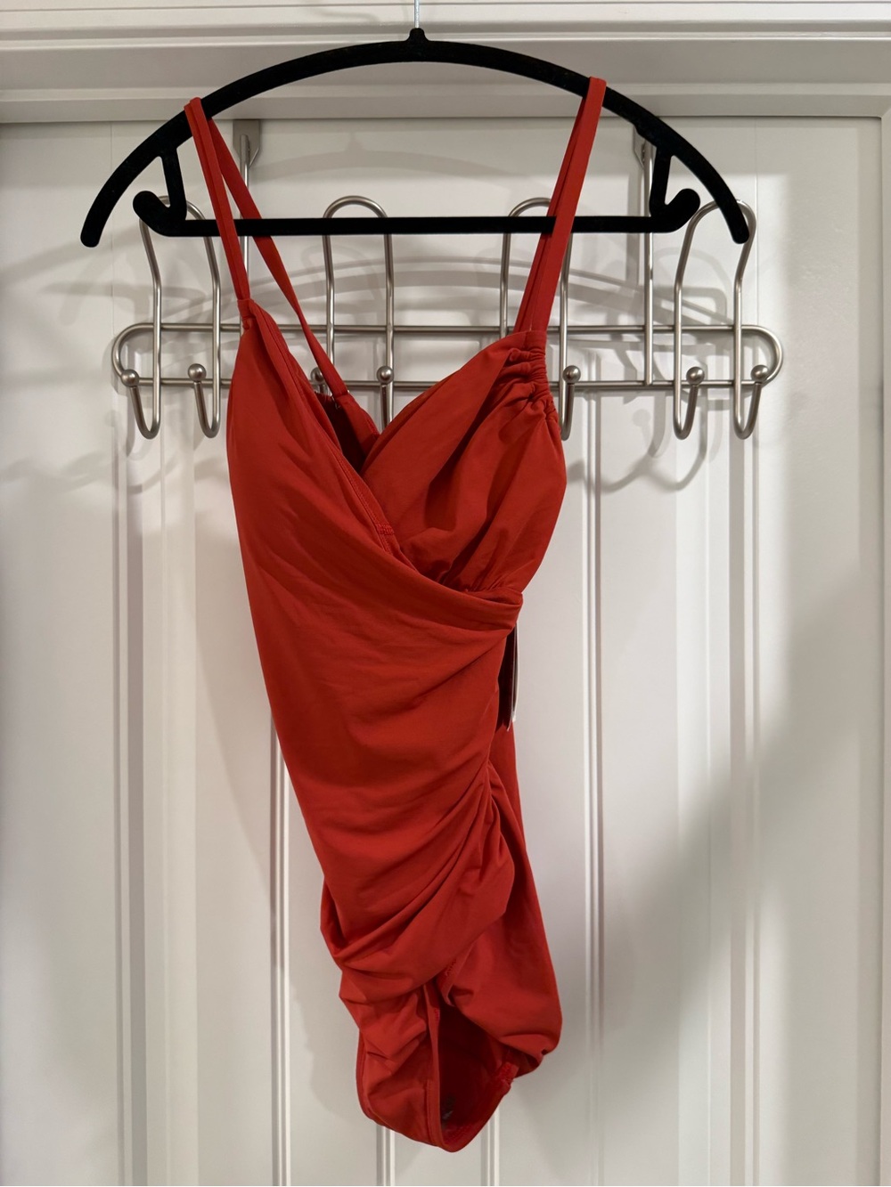 NWT Calia by Carrie Underwood ruched one piece swimsuit, size 12 - Picture 4 of 6